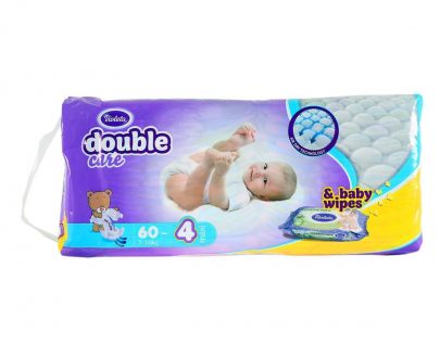 Baby dipers double care Air dry size 4 (7-11kg) 60/1 Violeta -0