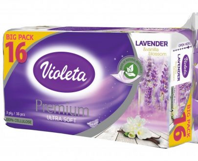 Premium Lavander Toilet paper Violeta 16pcs 3 layers Violeta -0